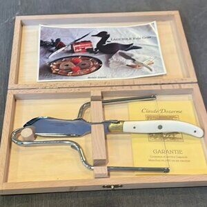 Claude Dozorme French Laguiole Box Set • Lyre ả Foie Gras •Pastry/Cheese